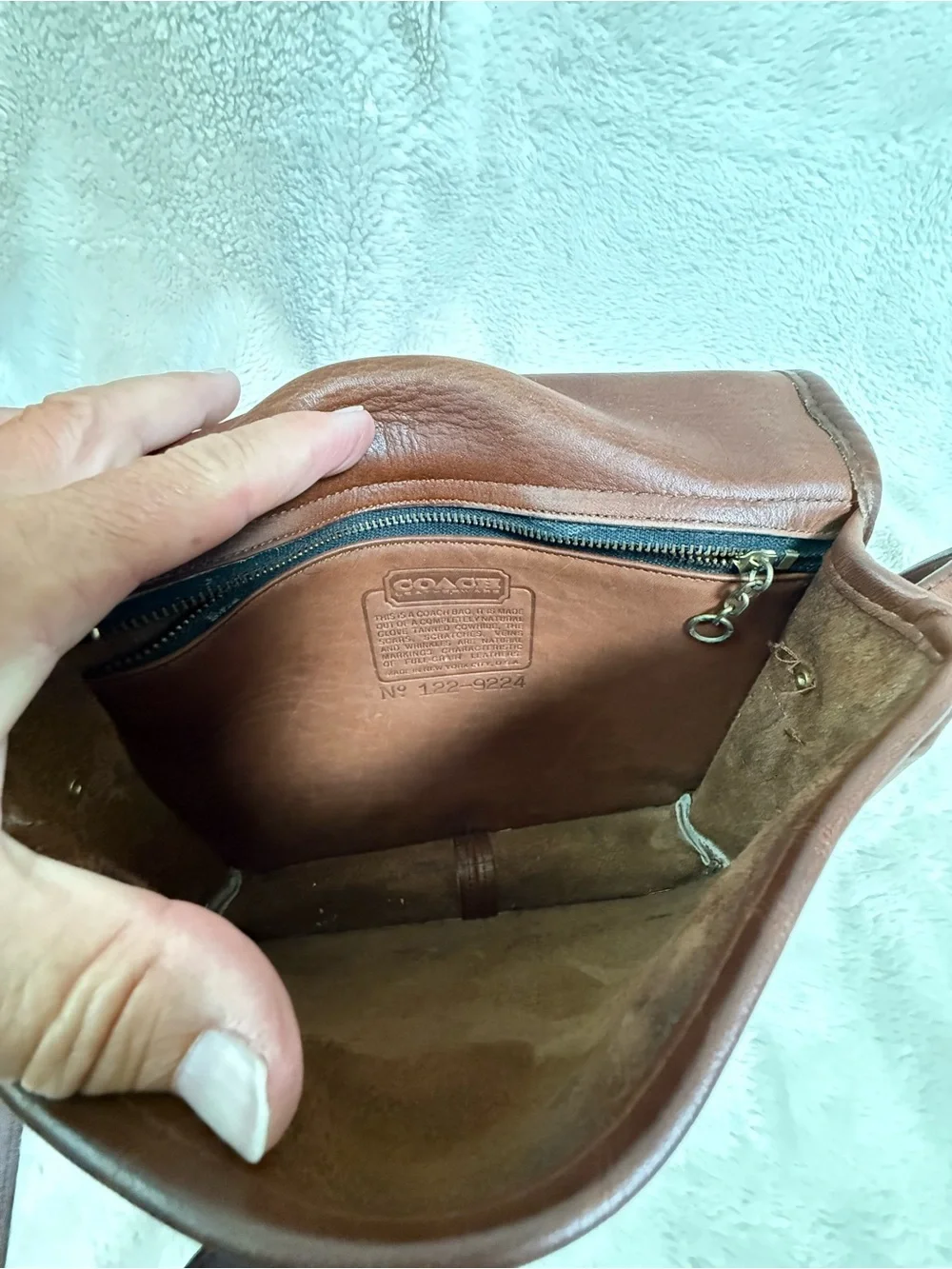 Coach Vintage 1980s NYC Mahogany Saddle Pouch Shoulder Leather Bag